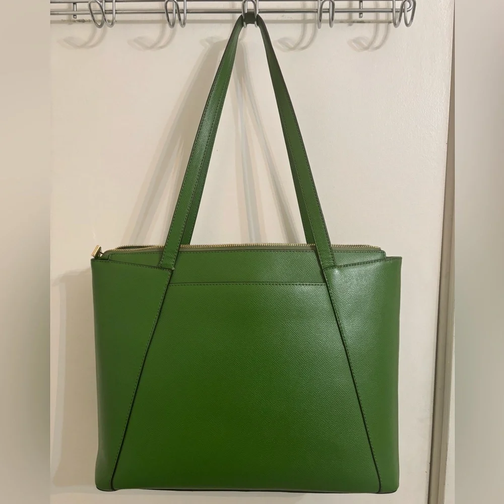 MICHAEL Michael Kors Maddie Green Leather Tote Bag